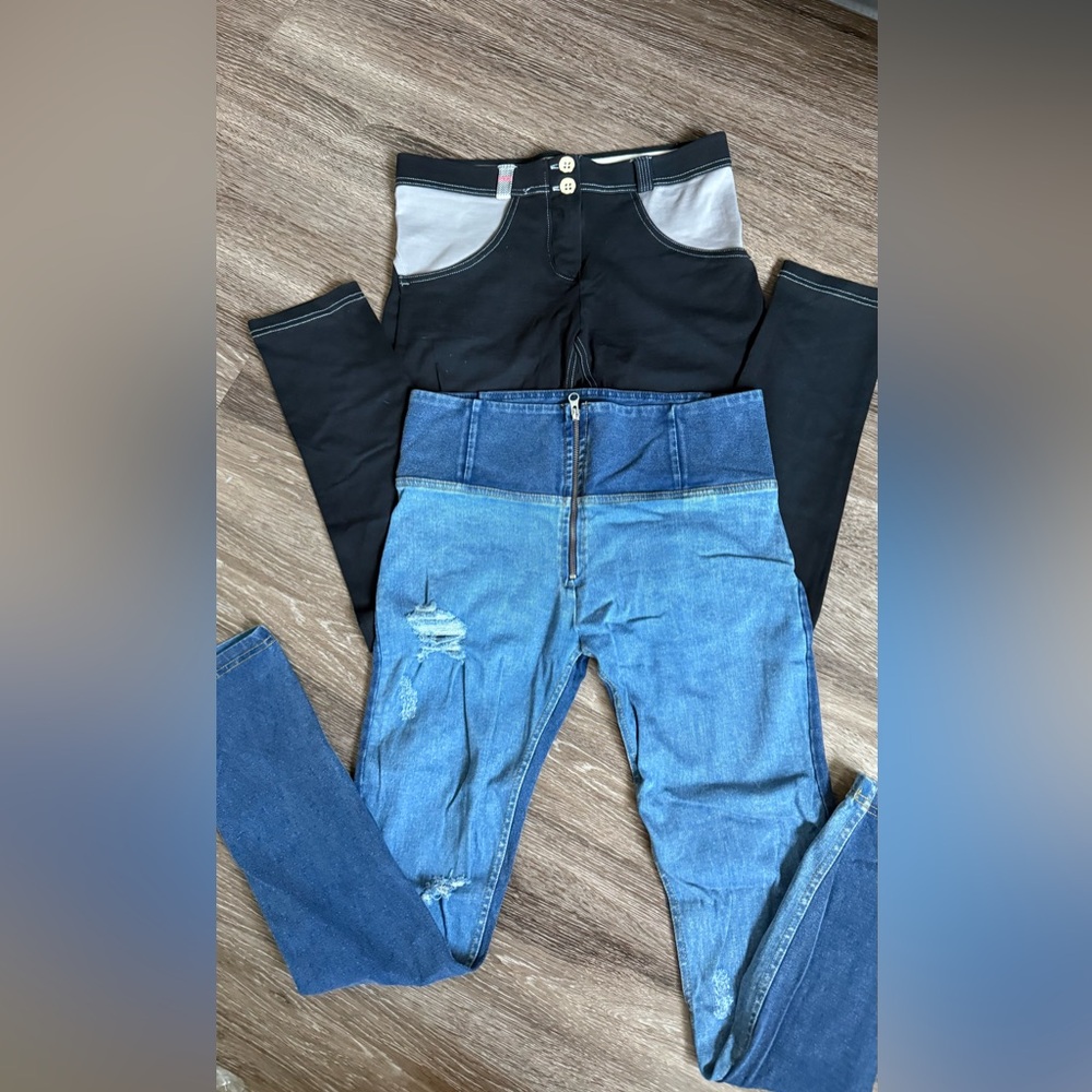 Freddy Black and Blue Leggings